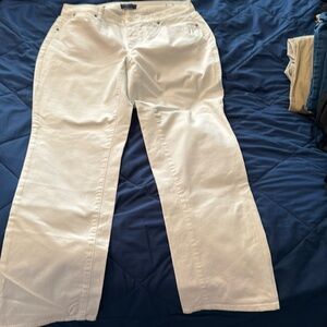 White denim curvy jeans, size 14 W from Talbots woman